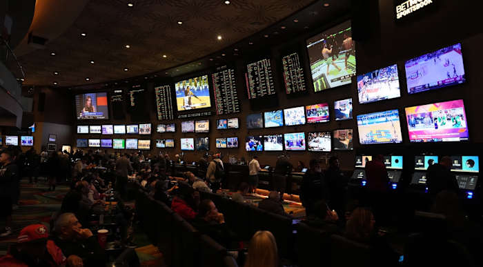 The BetMGM Sportsbook at the MGM Grand Las Vegas.
